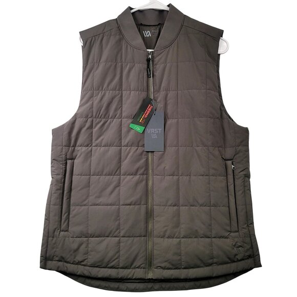 Mens VRST Insulated Vest Small Warm Pewter Water Repellent Anti-Odor Insulation - Picture 2 of 11